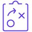 A checkbox icon with a cross