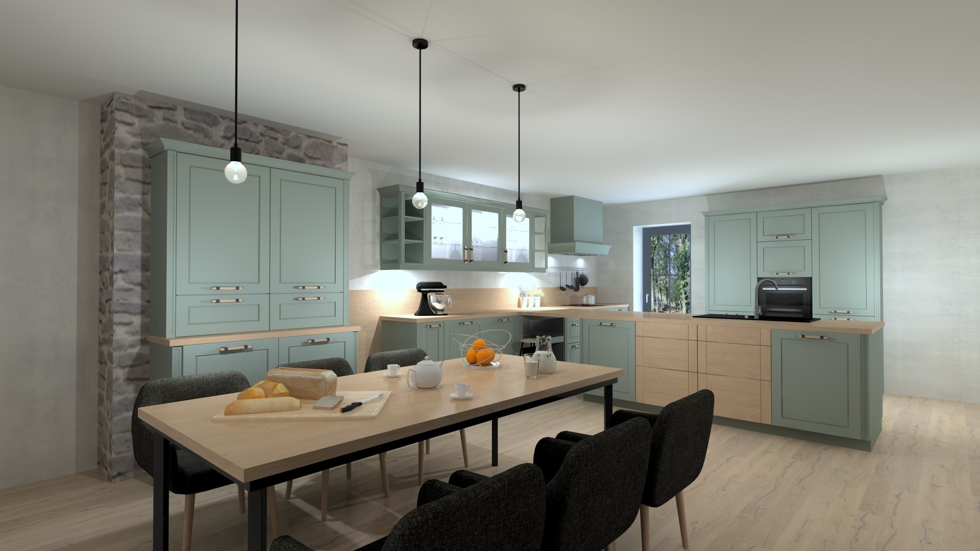 WInner Flex kitchen render