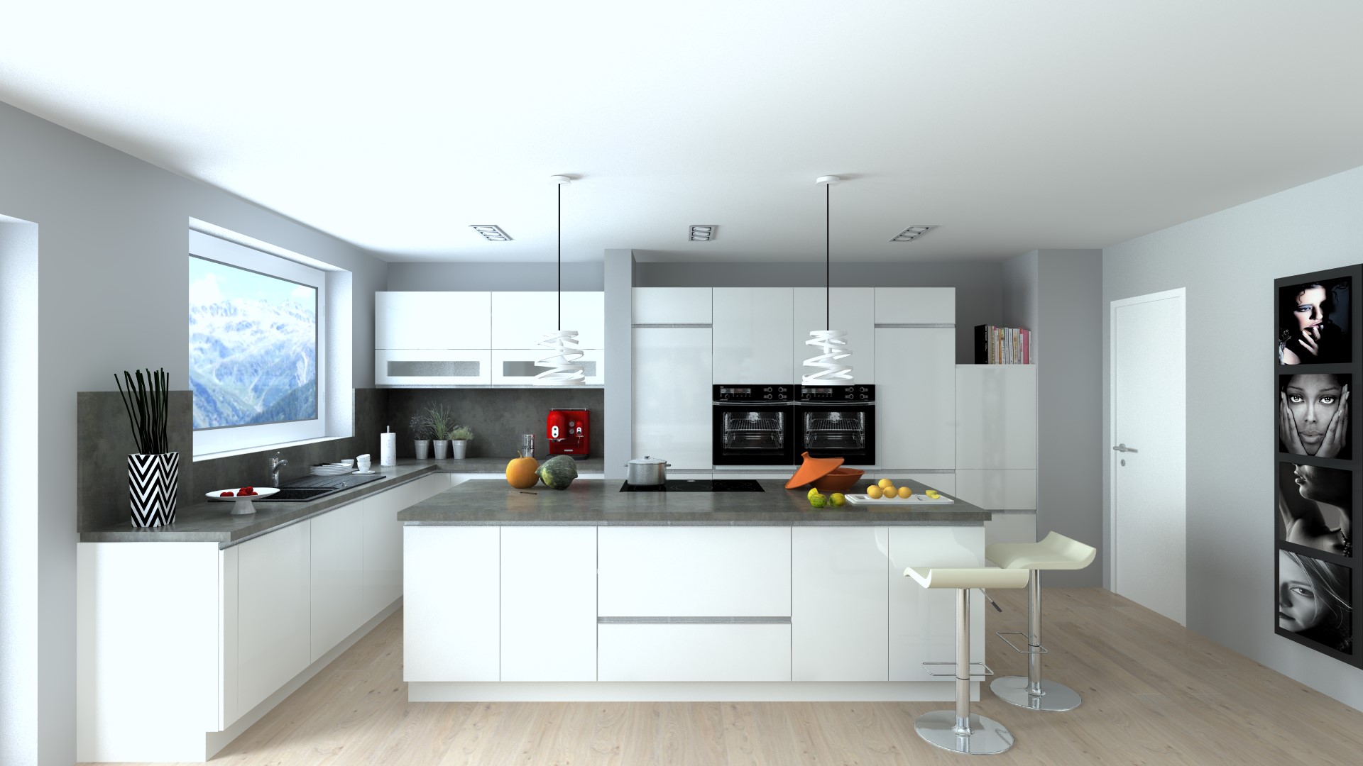 WInner Flex kitchen rendering